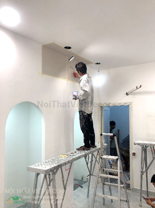 Nội thất Việt Decor thi công nội thất, hoàn thiện cửa hàng thời trang consolism quận 1 hồ chí minh, sơn hiệu ứng