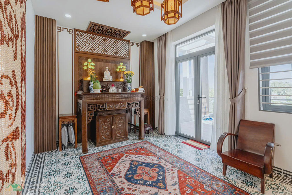 Nội thất Việt Decor thiết kế thi công nội thất nhà phố Long An phòng thờ