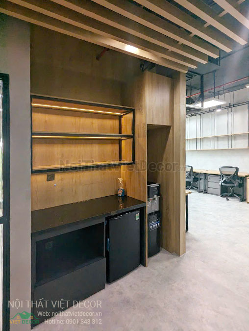 Nội thất Việt Decor thiết kế thi công nội thất, hoàn thiện văn phòng làm việc tòa nhà Cienco4 Building quận 3 thành phố hồ chí minh, tủ bếp