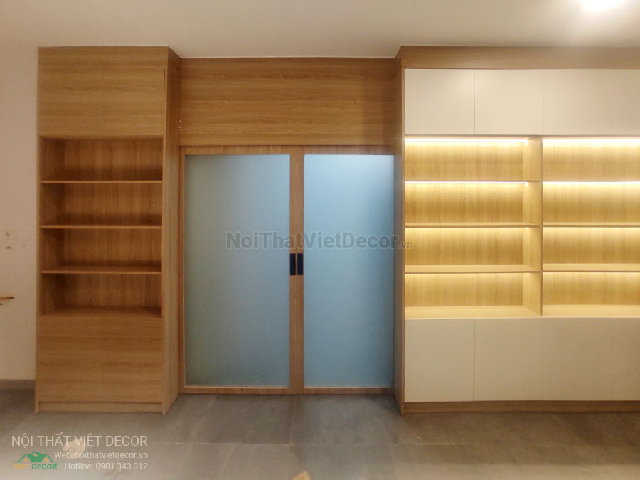 Nội Thất Việt Decor thiết kế thi công nội thất, tủ bếp gỗ công nghiệp An Cường, biệt thự 4 tầng tại dự án Lovera Premier Bình Chánh Tp Hồ Chí Minh, phòng tắm