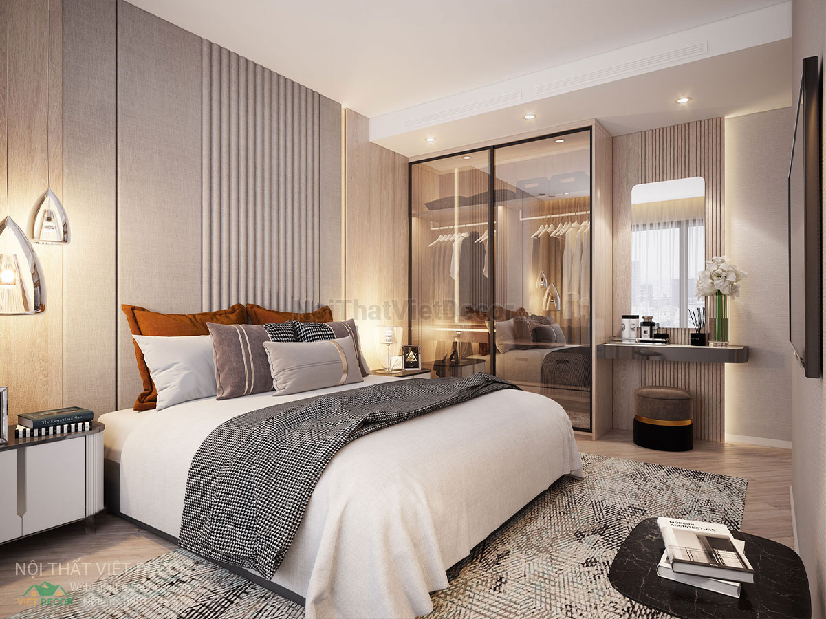 Nội thất Việt Decor thiết kế thi công trang trí nội thất căn hộ 2 phòng ngủ dự án lavida plus quận 7 tp hồ chí minh