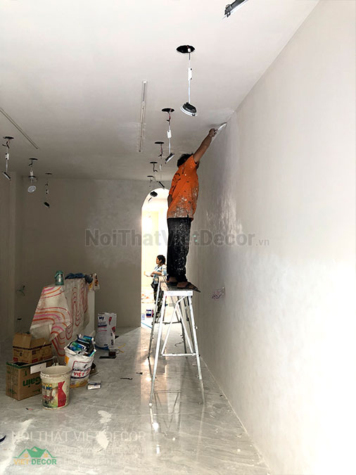 Nội thất Việt Decor thi công nội thất, hoàn thiện cửa hàng thời trang consolism quận 1 hồ chí minh, sơn hiệu ứng