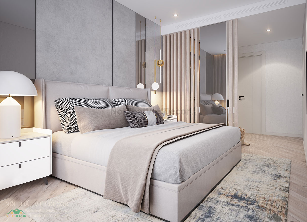 Nội thất Việt Decor thiết kế thi công trang trí nội thất căn hộ 2 phòng ngủ dự án lavida plus quận 7 tp hồ chí minh