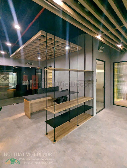Nội thất Việt Decor thiết kế thi công nội thất, hoàn thiện văn phòng làm việc tòa nhà Cienco4 Building quận 3 thành phố hồ chí minh, tủ trang trí
