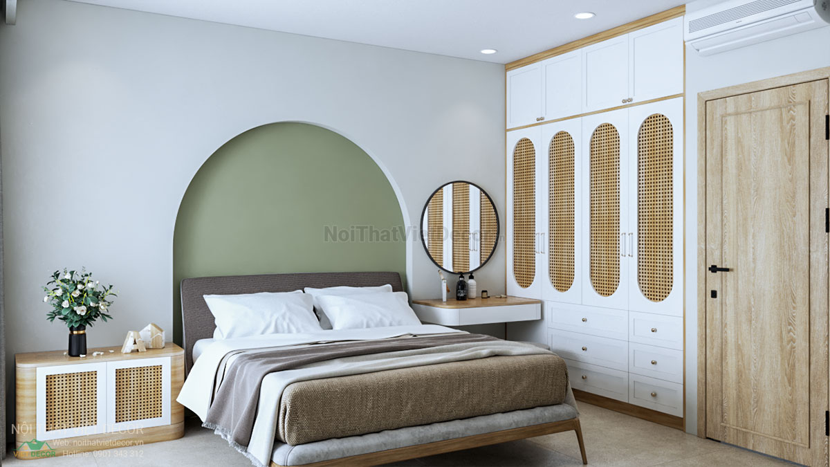 Nội thất Việt Decor thiết kế thi công nội thất nhà phố 3 phòng ngủ tại quận 7, thành phố Hồ Chí Minh, phòng ngủ 1