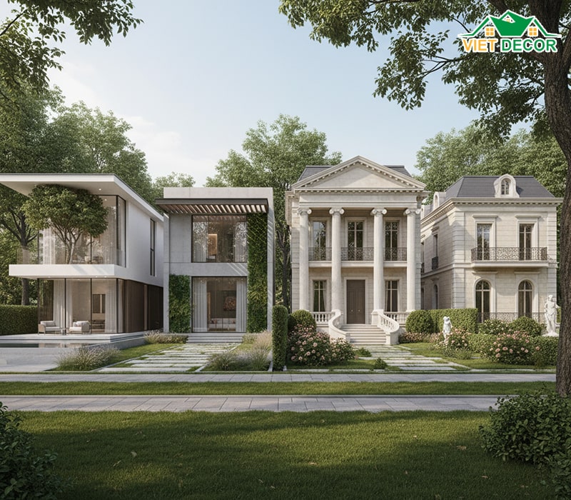 Tính thẩm mỹ đa dạng – Từ hiện đại đến tân cổ điển