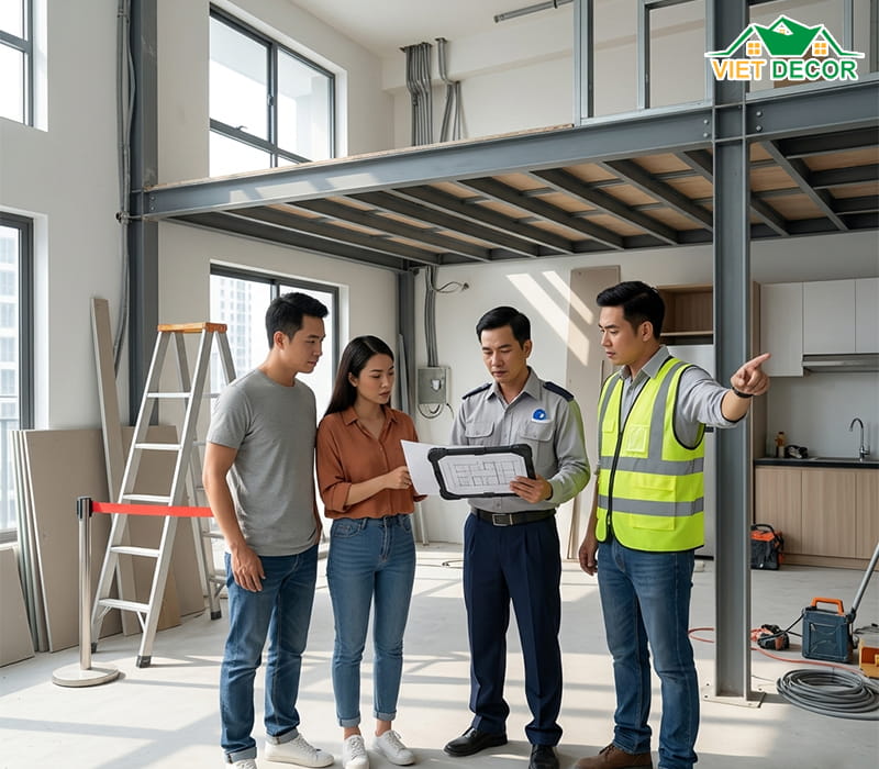 Làm gác lửng có cần xin phép không?