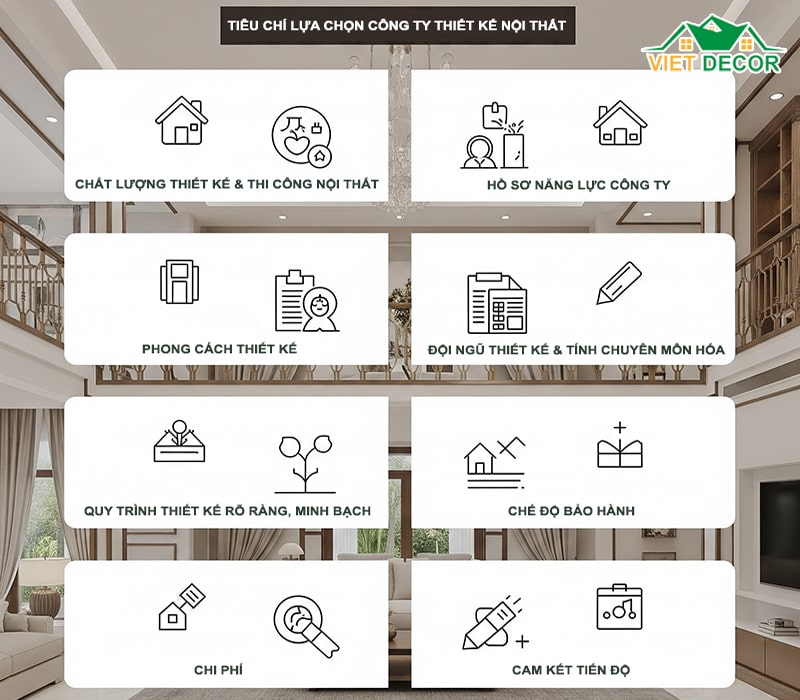 8 Tiêu chí lựa chọn công ty thiết kế nội thất nhà phố TPHCM uy tín