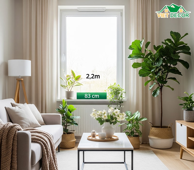Khoảng cách từ sàn hợp lý