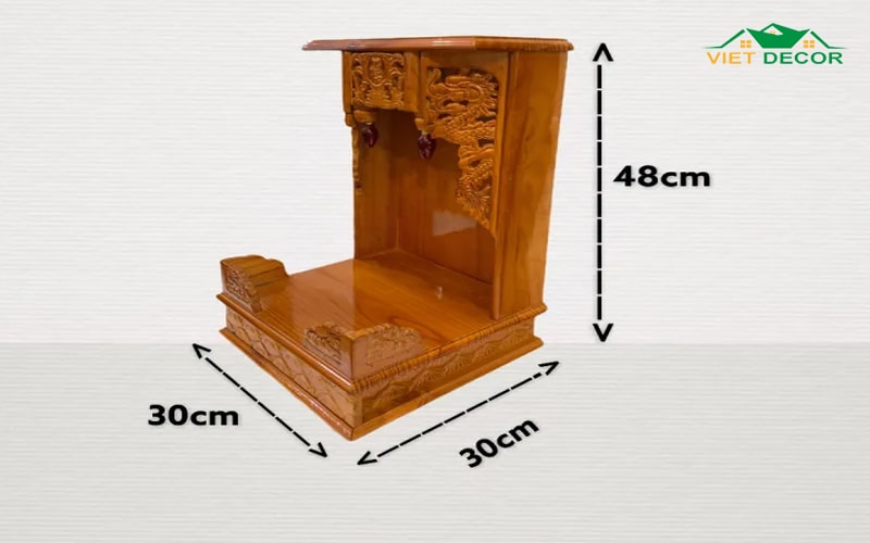Kích thước bàn thờ ông Địa chuẩn phong thủy