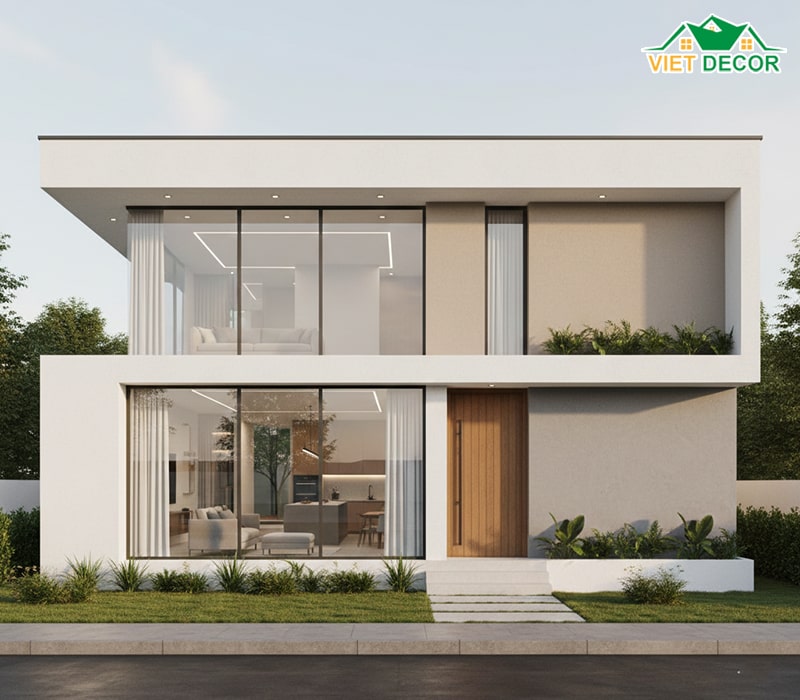 Nhà cấp 4 mái bằng 120m2 trẻ trung, giá rẻ