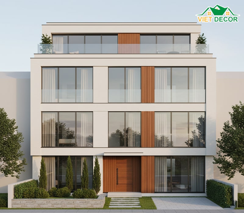 Mẫu nhà đẹp 4 tầng 4x16m