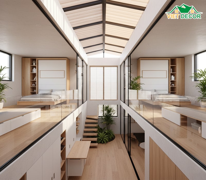 Giải pháp thiết kế không gian thông minh, tối ưu diện tích 64m²
