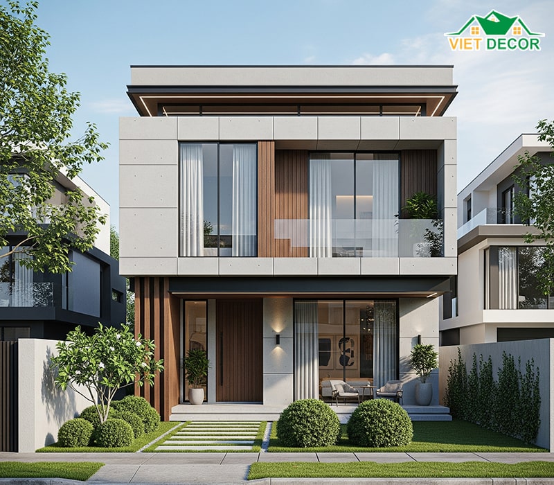 Mẫu nhà ống 2 tầng 4x15m có 3 phòng ngủ