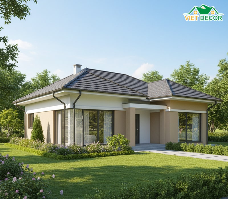 Vì sao mẫu nhà 1 tầng 3 phòng ngủ 120m2 lại được ưa chuộng nhất hiện nay?