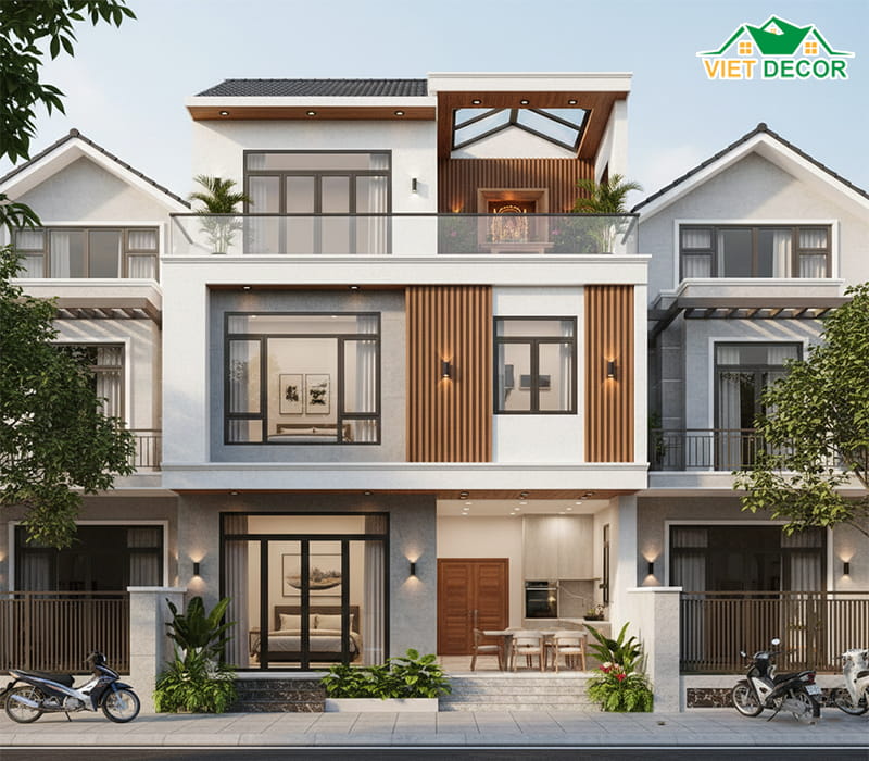 Tại sao mẫu nhà 1 trệt 1 lầu 3 phòng ngủ 1 phòng thờ lại được ưa chuộng?