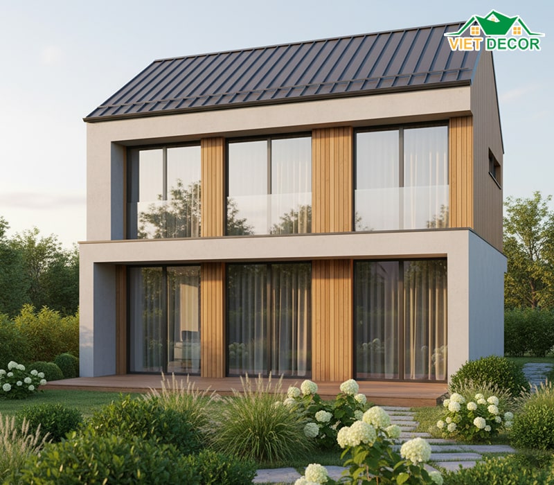 Nhà 2 tầng 4 phòng ngủ 8x12