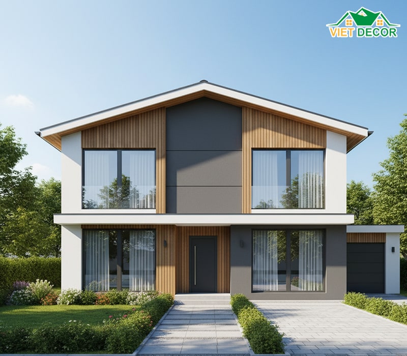 Nhà 2 tầng 5 phòng ngủ 100m2