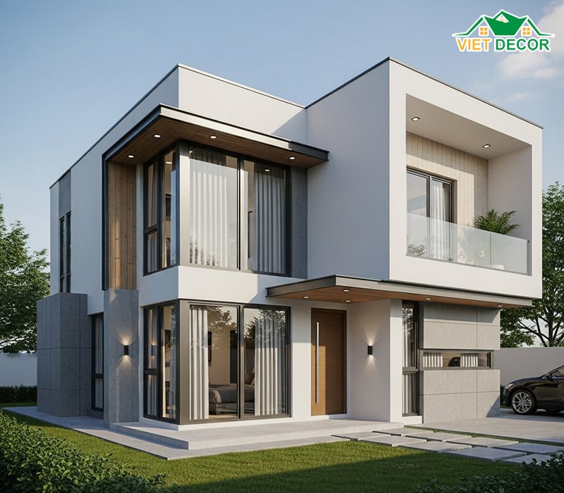 Mẫu nhà cấp 4 2 phòng ngủ 5×12 hiện đại
