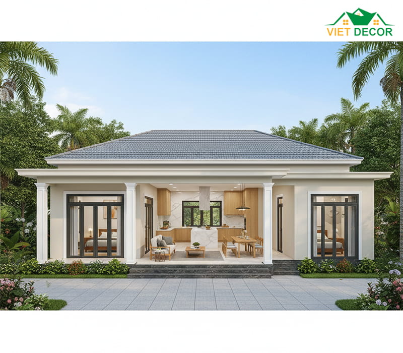 Tại sao mẫu nhà cấp 4 3 phòng ngủ 1 phòng khách 1 phòng bếp lại trở thành xu hướng?