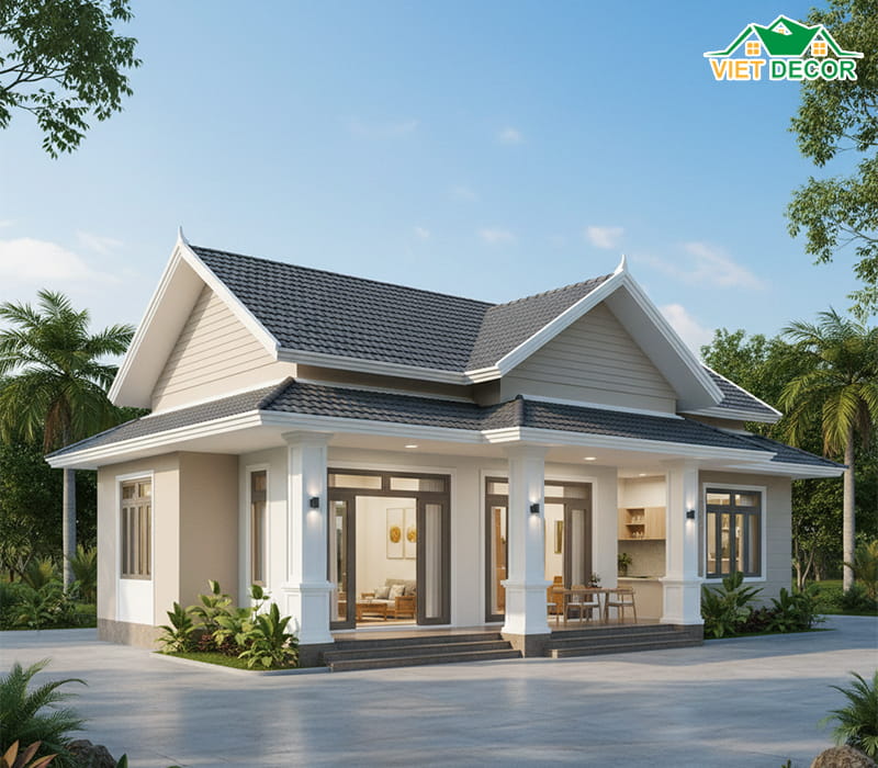 Nhà cấp 4 mái Thái: Sang trọng và khả năng chống nóng tuyệt vời