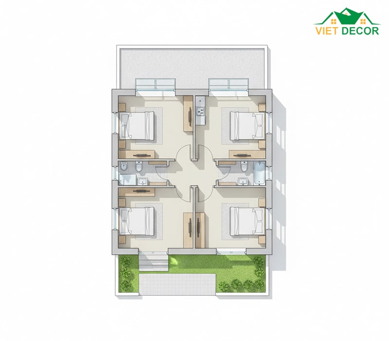 Lợi thế khi xây nhà cấp 4 4 phòng ngủ 500 triệu ở nông thôn