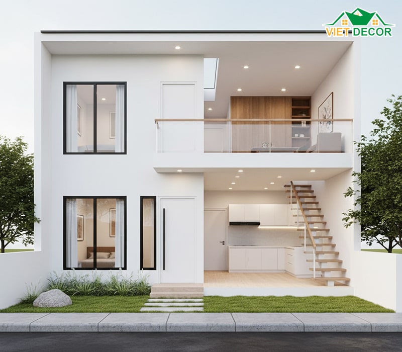 Bố trí gác lửng làm phòng thờ và kho