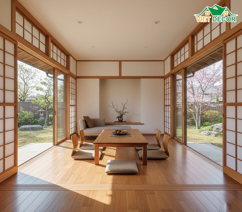 Thiết kế không gian sinh hoạt chung rộng rãi