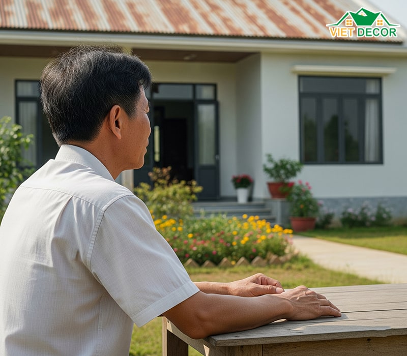 Chi phí làm nhà cấp 4 mái tôn 2 phòng ngủ là bao nhiêu?