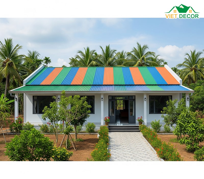 Ưu điểm mẫu nhà cấp 4 mái tôn 2 phòng ngủ