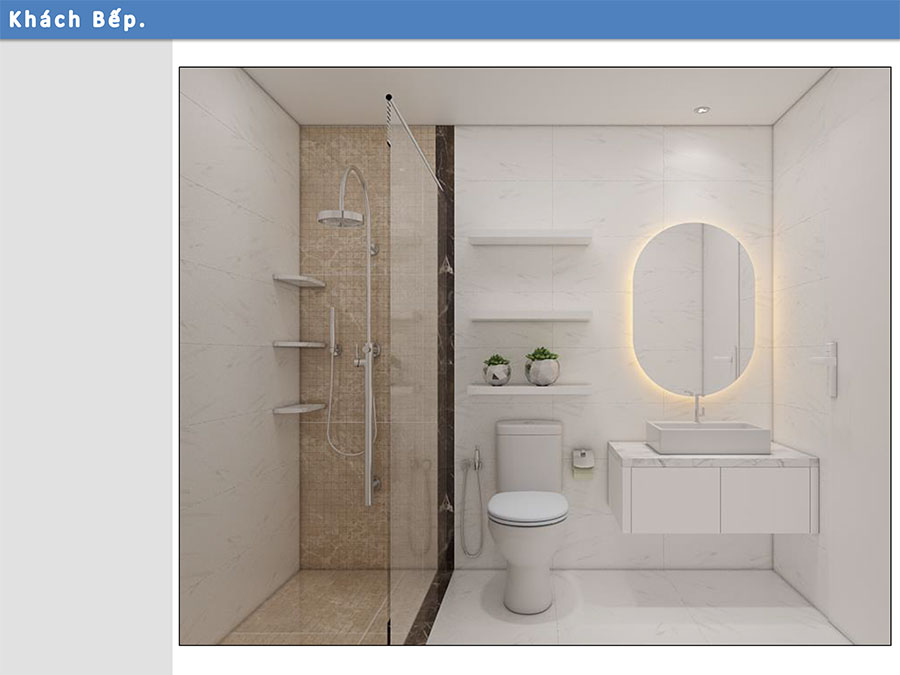 Thiết kế thi công nội thất căn hộ 2 phòng ngủ nhà chị Thủy - Nhà Bè HCM