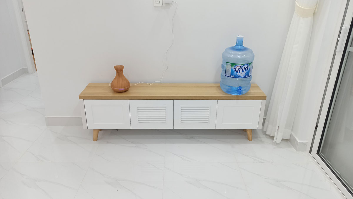 Thiết kế thi công nội thất căn hộ 2 phòng ngủ nhà chị Thủy - Nhà Bè HCM