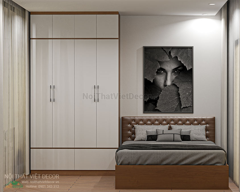 Nội Thất Việt Decor thiết kế thi công trang trí nội thất căn hộ 1 phòng ngủ + dự án lavida plus quận 7 tp hồ chí minh phòng ngủ 2