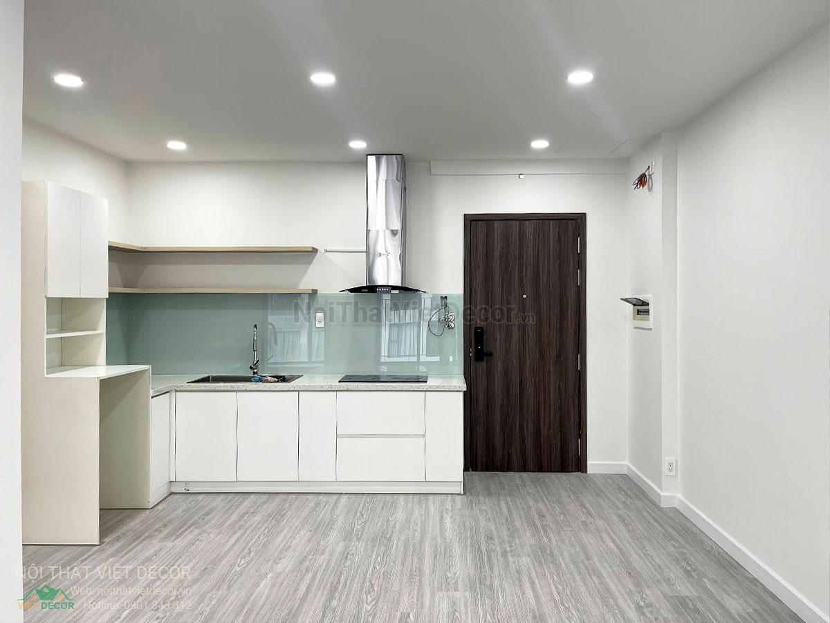 Nội Thất Việt Decor thiết kế thi công trang trí hoàn thiện, nội thất căn hộ 1 phòng ngủ + dự án lavida plus quận 7 tp hồ chí minh, tủ bếp