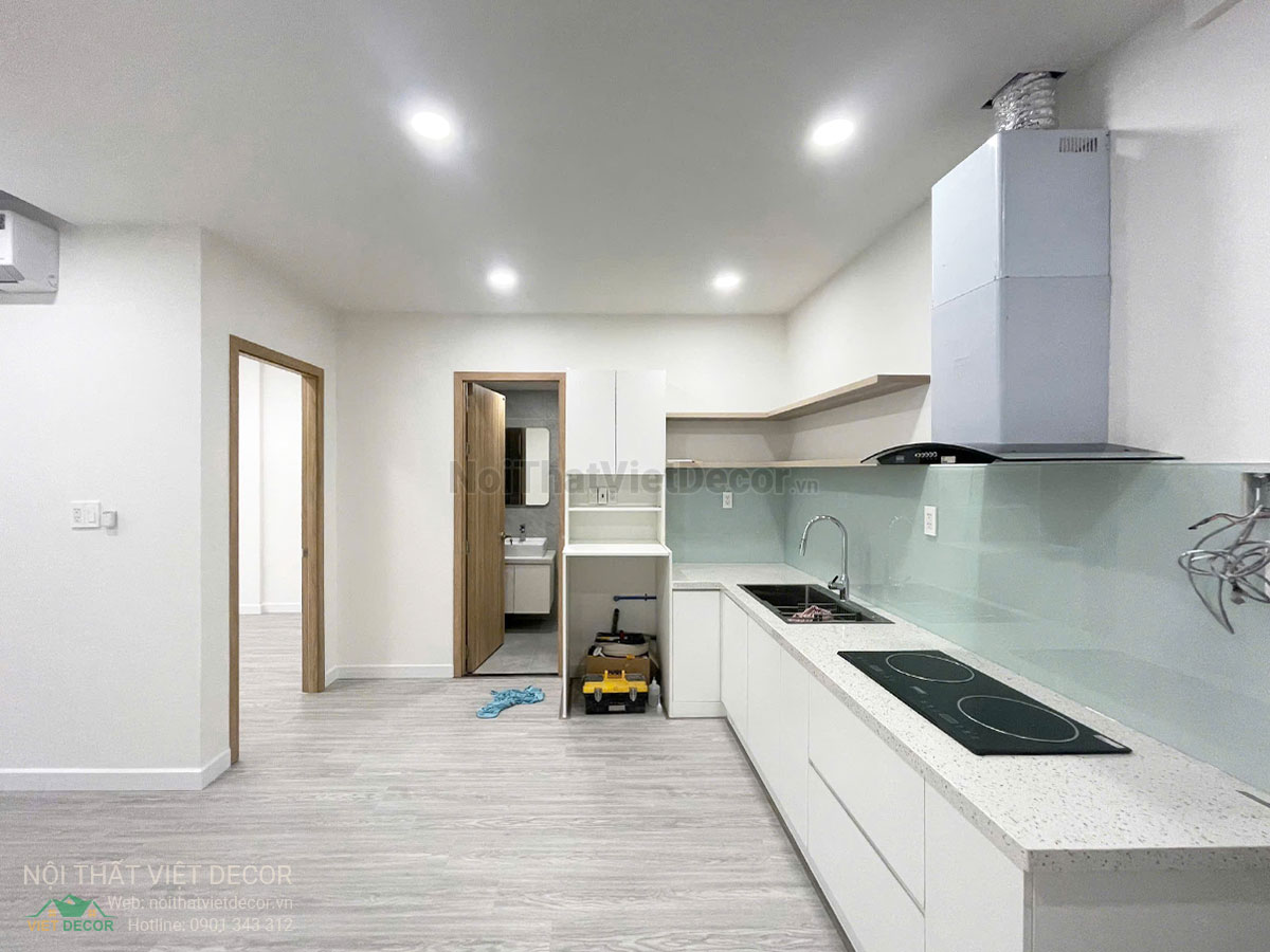 Nội Thất Việt Decor thiết kế thi công trang trí hoàn thiện, nội thất căn hộ 1 phòng ngủ + dự án lavida plus quận 7 tp hồ chí minh, tủ bếp