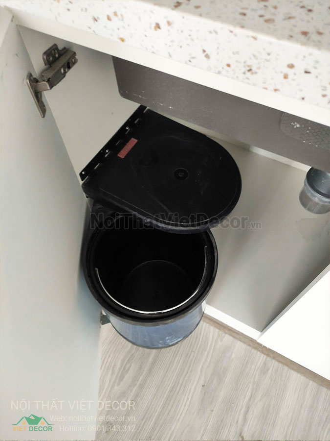 Nội Thất Việt Decor thiết kế thi công trang trí hoàn thiện, nội thất căn hộ 1 phòng ngủ + dự án lavida plus quận 7 tp hồ chí minh, phụ kiện thùng rác