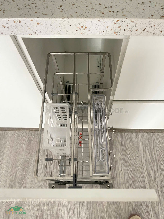 Nội Thất Việt Decor thiết kế thi công trang trí hoàn thiện, nội thất căn hộ 1 phòng ngủ + dự án lavida plus quận 7 tp hồ chí minh, phụ kiện tủ bếp giá dao thớt