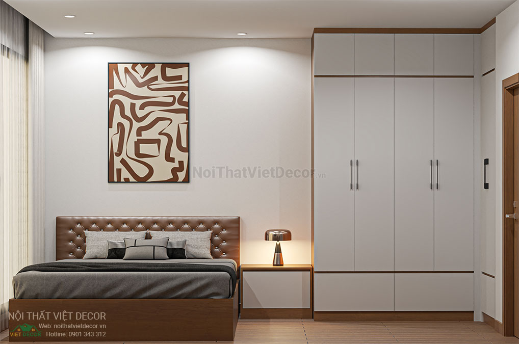 Nội Thất Việt Decor thiết kế thi công trang trí nội thất căn hộ 1 phòng ngủ + dự án lavida plus quận 7 tp hồ chí minh phòng ngủ 1