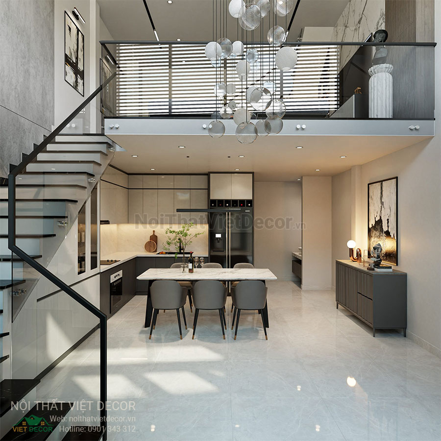 Nội Thất Việt Decor thiết kế thi công nội thất nhà phố phong cách hiện đại modern