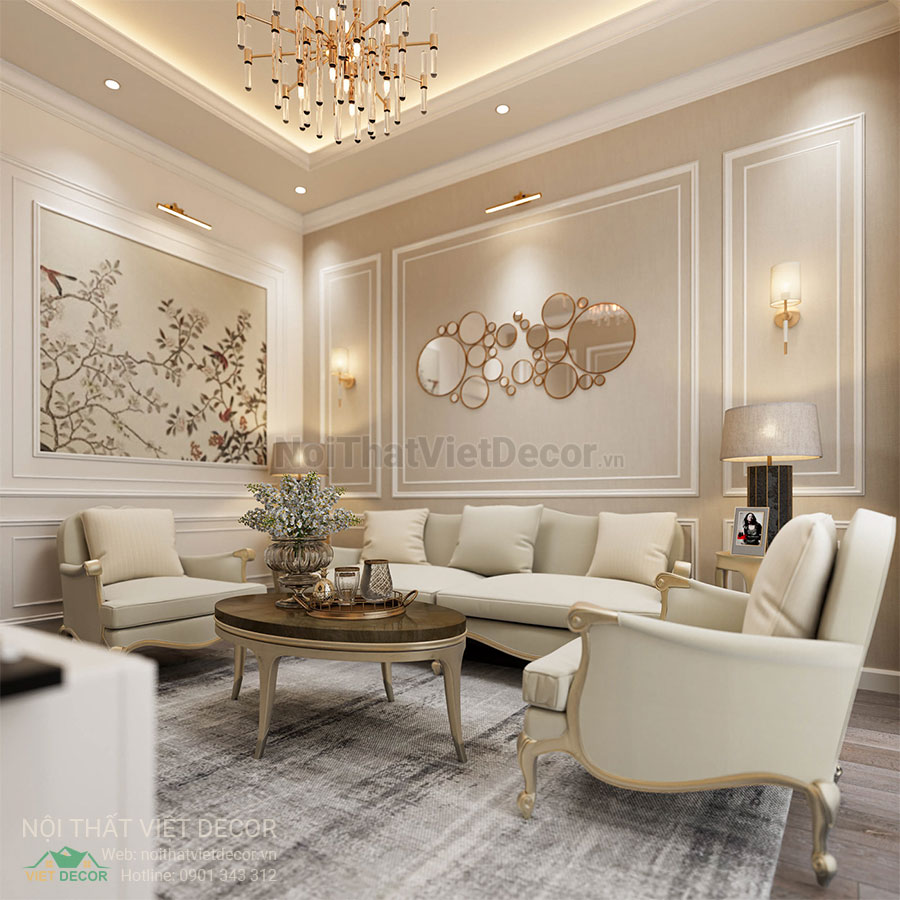 Nội Thất Việt Decor thiết kế thi công nội thất nhà phố phong cách tân cổ điển sang trọng luxury