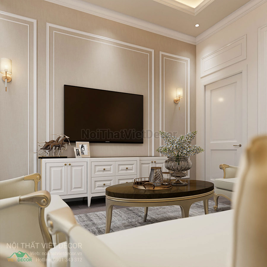 Nội Thất Việt Decor thiết kế thi công nội thất nhà phố phong cách tân cổ điển sang trọng luxury
