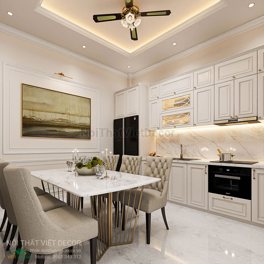 Nội Thất Việt Decor thiết kế thi công nội thất nhà phố phong cách tân cổ điển sang trọng luxury