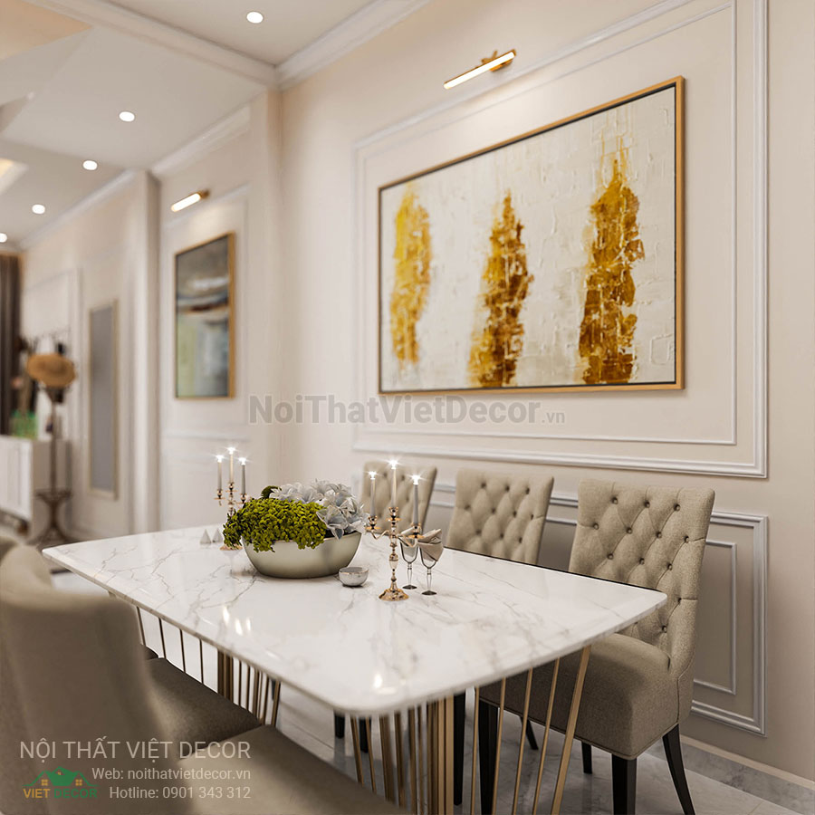 Nội Thất Việt Decor thiết kế thi công nội thất nhà phố phong cách tân cổ điển sang trọng luxury