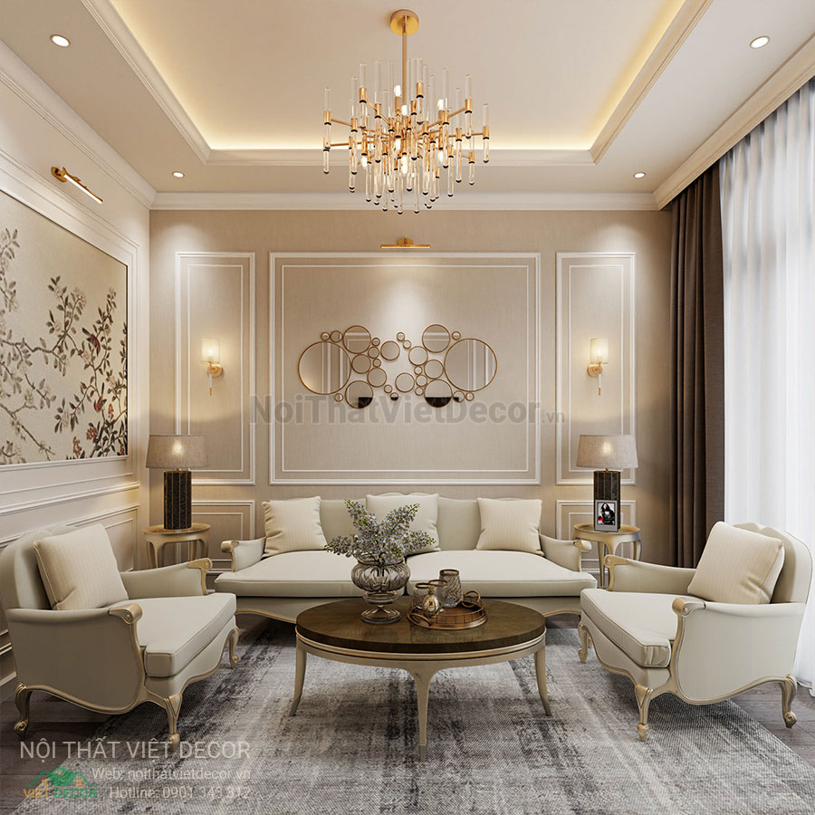Nội Thất Việt Decor thiết kế thi công nội thất nhà phố phong cách tân cổ điển sang trọng luxury
