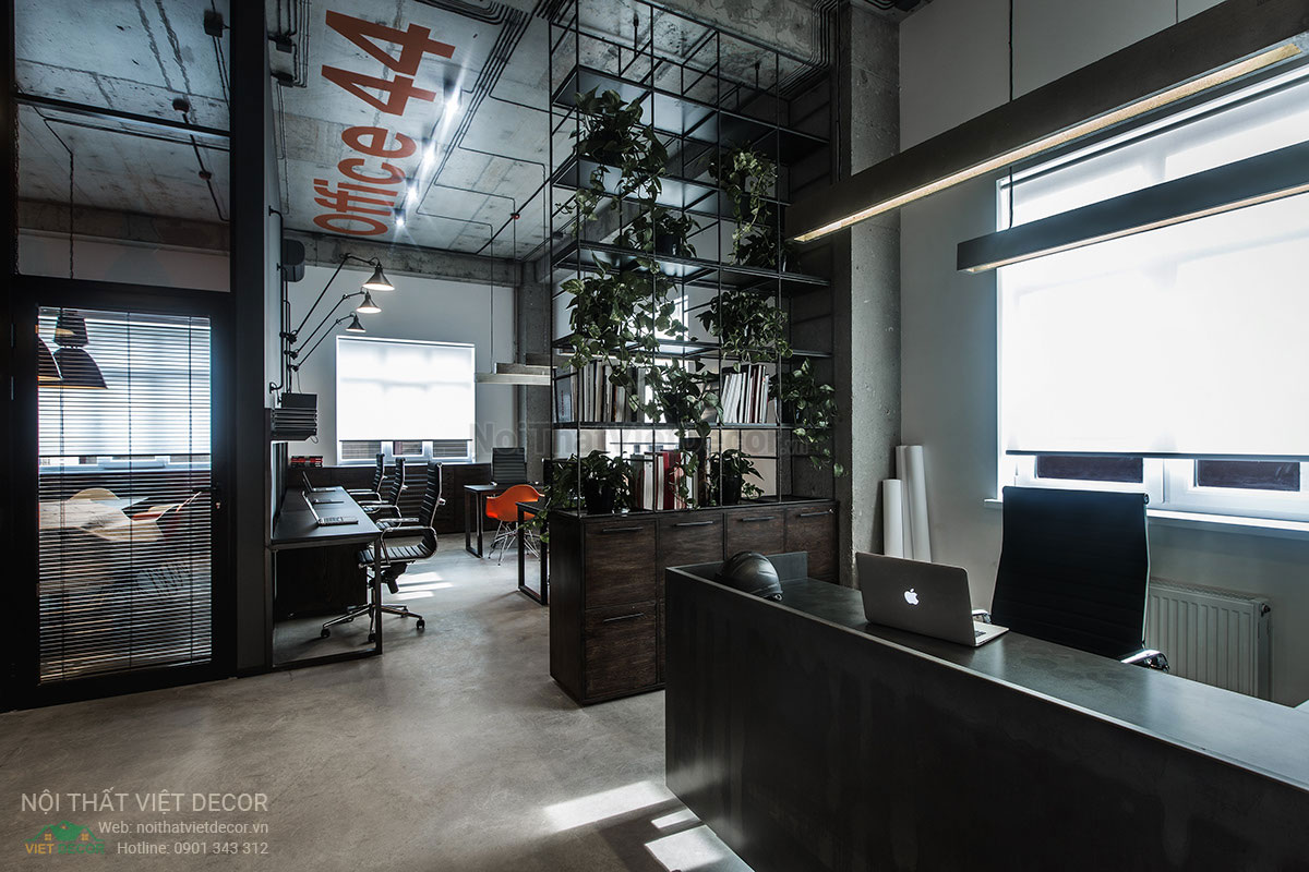 Nội Thất Việt Decor thiết kế thi công nội thất văn phòng làm việc phong cách công nghiệp industrial style
