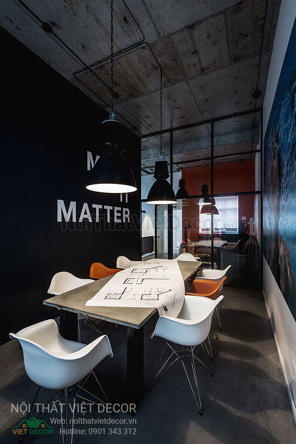 Nội Thất Việt Decor thiết kế thi công nội thất văn phòng làm việc phong cách công nghiệp industrial style