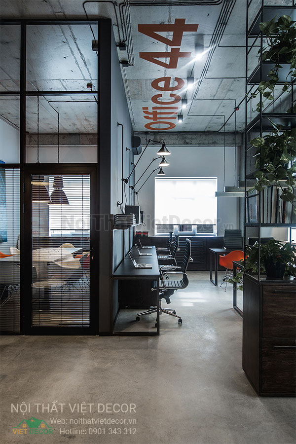 Nội Thất Việt Decor thiết kế thi công nội thất văn phòng làm việc phong cách công nghiệp industrial style
