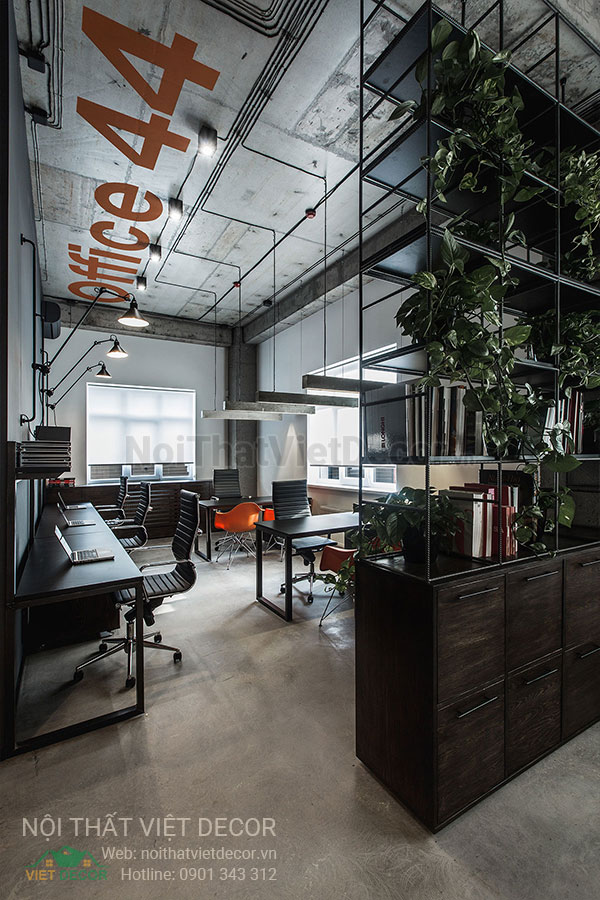 Nội Thất Việt Decor thiết kế thi công nội thất văn phòng làm việc phong cách công nghiệp industrial style