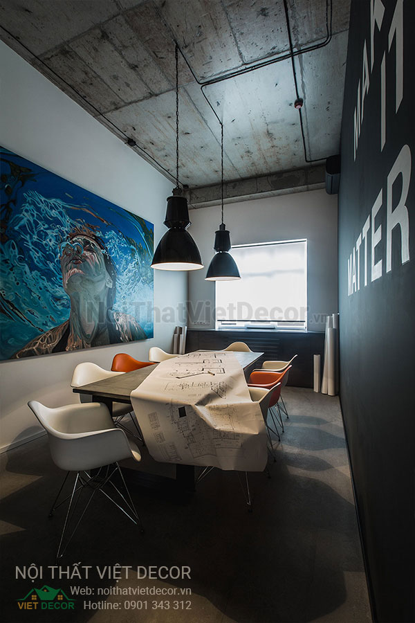 Nội Thất Việt Decor thiết kế thi công nội thất văn phòng làm việc phong cách công nghiệp industrial style