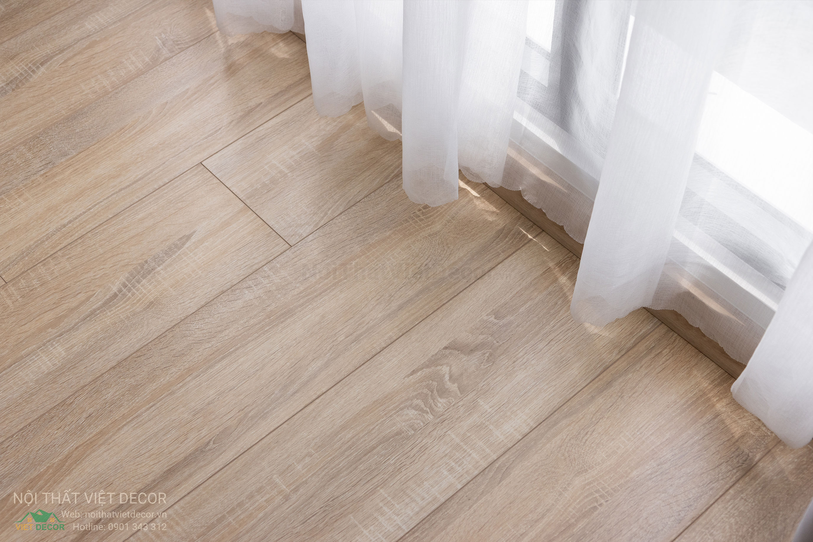 Nội Thất Việt Decor thiết kế thi công trang trí xây dựng hoàn thiện, nội thất căn hộ 3 phòng ngủ dự án chung cư Lavida Plus quận 7 phường Tân Hưng tp HCM sàn gỗ Kosmos phòng ngủ nhỏ